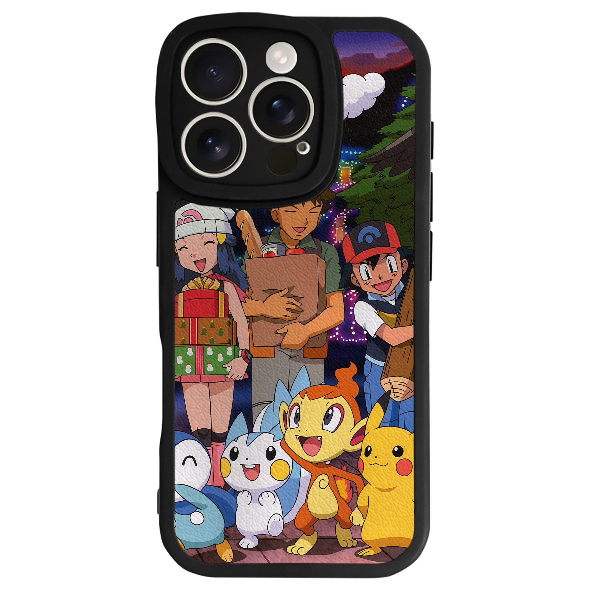 （画像用） ポケットモンスター Pokémon 【iPhone 16シリーズ対応】シリコンスマホケース（レザー調） 材質：シリコン